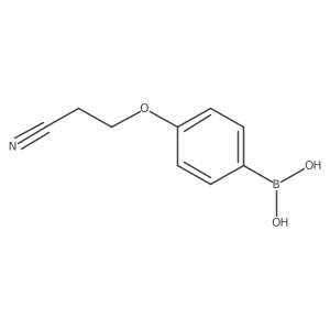 (4-(2-Cyanoethoxy)phenyl)boronic acid结构式