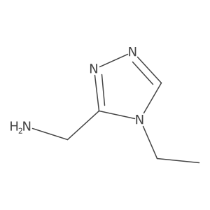 (4-ethyl-4H-1,2,4-triazol-3-yl)methanamine结构式