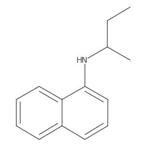 N-(Butan-2-yl)naphthalen-1-amine结构式