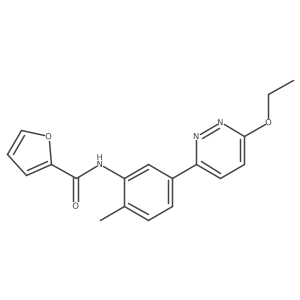 N-[5-(6-ethoxypyridazin-3-yl)-2-methylphenyl]furan-2-carboxamide结构式