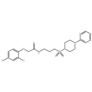2-(2,4-dichlorophenoxy)-N-(3-((4-(pyrimidin-2-yl)piperazin-1-yl)sulfonyl)propyl)acetamide Structure