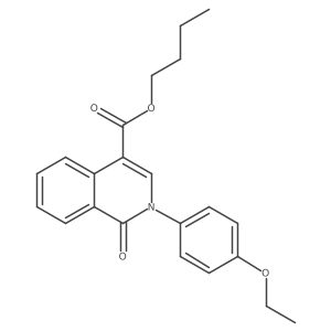 Butyl 2-(4-ethoxyphenyl)-1-oxo-1,2-dihydroisoquinoline-4-carboxylate结构式