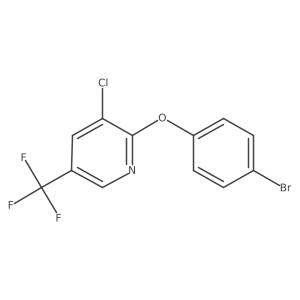 2-(4-Bromophenoxy)-3-chloro-5-(trifluoromethyl)pyridine结构式