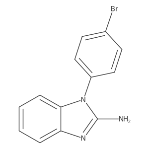 1-(4-Bromo-phenyl)-1H-benzoimidazol-2-ylamine Structure