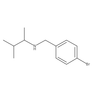 [(4-Bromophenyl)methyl](3-methylbutan-2-yl)amine结构式