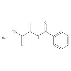 Benzoyl-L-tyrosyl-(1-13C)alanine sodium salt Structure
