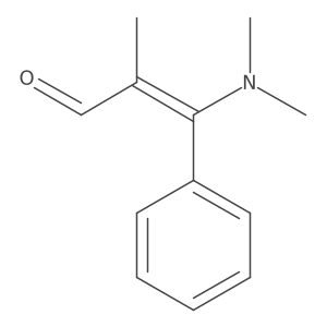 3-(Dimethylamino)-2-methyl-3-phenyl-2-propenal结构式