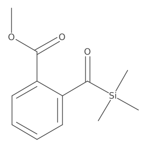 Methyl 2-((trimethylsilyl)carbonyl)benzoate Structure
