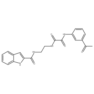 N'-(3-acetylphenyl)-N-[2-(1H-indole-2-carbonylamino)ethyl]oxamide Structure