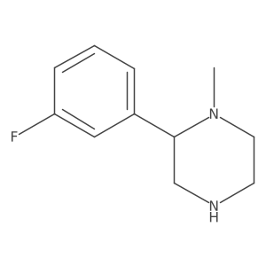 2-(3-Fluorophenyl)-1-methylpiperazine Structure