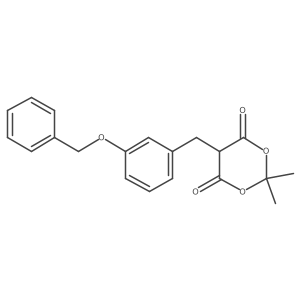 5-(3-(Benzyloxy)benzyl)-2,2-dimethyl-1,3-dioxane-4,6-dione Structure