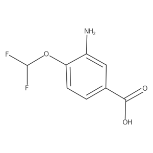 3-Amino-4-(difluoromethoxy)benzoic acid Structure
