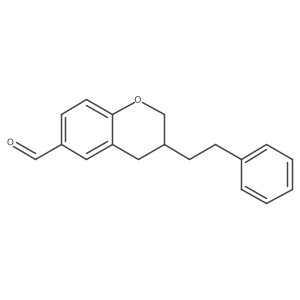 3-(2-phenylethyl)-3,4-dihydro-2H-chromene-6-carbaldehyde Structure