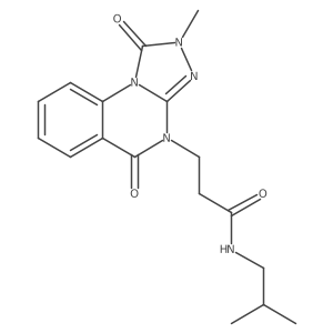 N-isobutyl-3-(2-methyl-1,5-dioxo-1,2-dihydro-[1,2,4]triazolo[4,3-a]quinazolin-4(5H)-yl)propanamide结构式