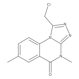 1-(chloromethyl)-4,7-dimethyl-4H,5H-[1,2,4]triazolo[4,3-a]quinazolin-5-one Structure