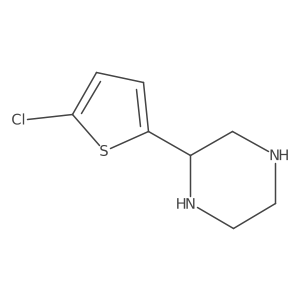 2-(5-Chloro-2-thienyl)piperazine Structure