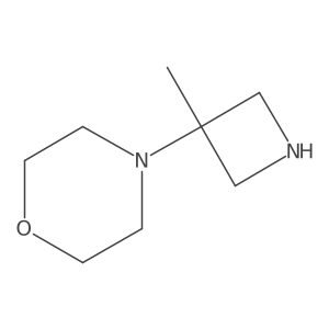 4-(3-Methylazetidin-3-yl)morpholine结构式