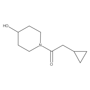 2-Cyclopropyl-1-(4-hydroxypiperidin-1-yl)ethan-1-one Structure