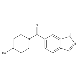 1-(1H-indazole-6-carbonyl)piperidin-4-ol Structure