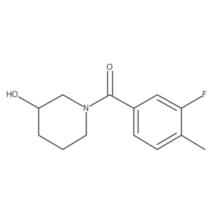 (3-Fluoro-4-methylphenyl)(3-hydroxypiperidin-1-yl)methanone Structure