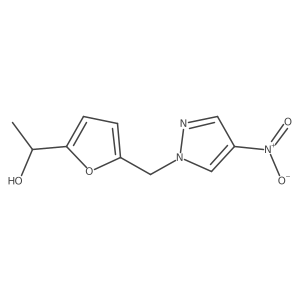 1-[5-(4-Nitro-pyrazol-1-ylmethyl)-furan-2-yl]-ethanol Structure