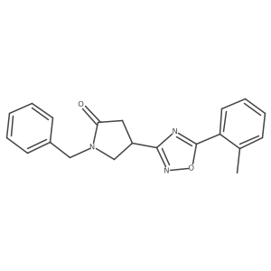 1-Benzyl-4-[5-(2-methylphenyl)-1,2,4-oxadiazol-3-yl]pyrrolidin-2-one Structure