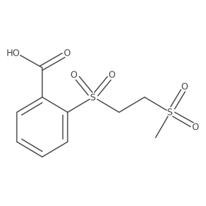 2-(2-Methanesulfonylethanesulfonyl)benzoic acid Structure