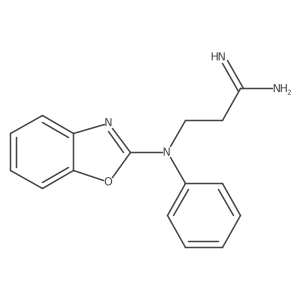 3-(2-Benzoxazolylphenylamino)propanimidamide Structure