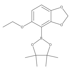 5-Ethoxy-4-(4,4,5,5-tetramethyl-[1,3,2]dioxaborolan-2-yl)-benzo[1,3]dioxole结构式