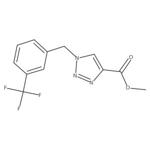 methyl 1-{[3-(trifluoromethyl)phenyl]methyl}-1H-1,2,3-triazole-4-carboxylate Structure