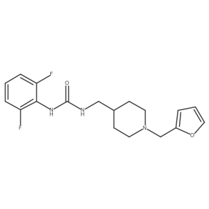 1-(2,6-Difluorophenyl)-3-((1-(furan-2-ylmethyl)piperidin-4-yl)methyl)urea Structure