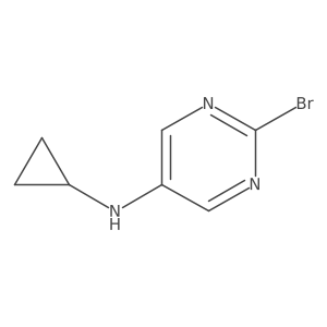 2-Bromo-N-cyclopropylpyrimidin-5-amine结构式