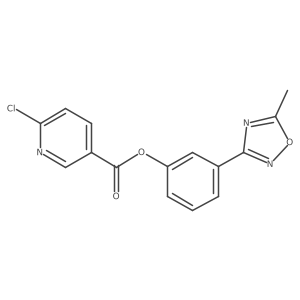 [3-(5-Methyl-1,2,4-oxadiazol-3-yl)phenyl] 6-chloropyridine-3-carboxylate Structure
