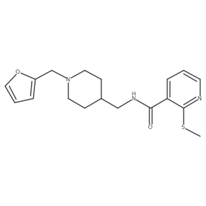 N-((1-(furan-2-ylmethyl)piperidin-4-yl)methyl)-2-(methylthio)nicotinamide Structure