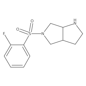 cis-5-((2-Fluorophenyl)sulfonyl)octahydropyrrolo[3,4-b]pyrrole Structure