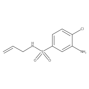 N-Allyl-3-amino-4-chlorobenzenesulfonamide结构式