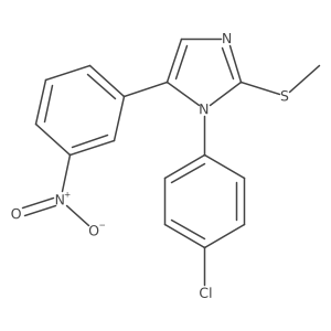 1-(4-chlorophenyl)-2-(methylthio)-5-(3-nitrophenyl)-1H-imidazole Structure