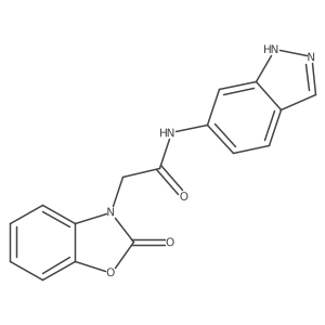 N-(1H-indazol-6-yl)-2-(2-oxobenzo[d]oxazol-3(2H)-yl)acetamide Structure