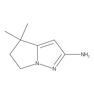 4,4-Dimethyl-5,6-dihydro-4H-pyrrolo[1,2-b]pyrazol-2-amine结构式