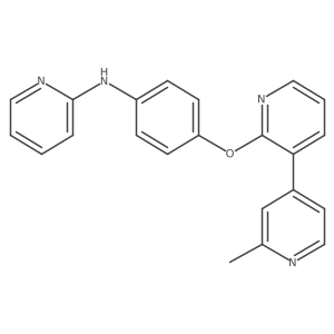 N-(4-(3-(2-methylpyridin-4-yl)pyridin-2-yloxy)phenyl)pyridin-2-amine结构式