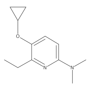 5-Cyclopropoxy-6-ethyl-N,N-dimethylpyridin-2-amine Structure