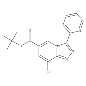 Tert-butyl 8-chloro-3-pyridin-2-yl[1,2,4]triazolo[4,3-a]pyridine-6-carboxylate Structure