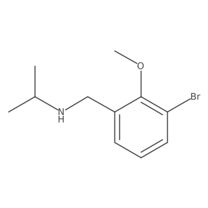 N-(3-Bromo-2-methoxybenzyl)propan-2-amine结构式