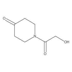 1-(2-Hydroxyacetyl)piperidin-4-one Structure