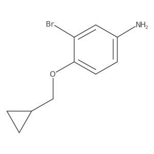 3-Bromo-4-cyclopropylmethoxyphenylamine结构式