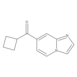 Cyclobutylimidazo[1,2-a]pyridin-7-ylmethanone结构式