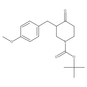 Tert-butyl 3-[(4-methoxyphenyl)methyl]-4-oxopiperidine-1-carboxylate Structure