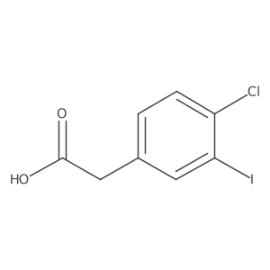 2-(4-Chloro-3-iodophenyl)acetic acid结构式