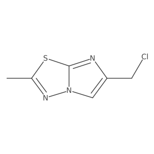 6-(Chloromethyl)-2-methylimidazo[2,1-b][1,3,4]thiadiazole结构式