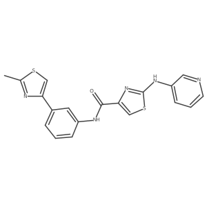 N-(3-(2-methylthiazol-4-yl)phenyl)-2-(pyridin-3-ylamino)thiazole-4-carboxamide Structure